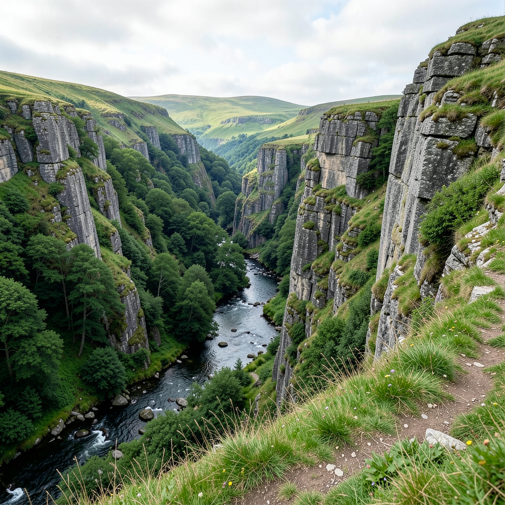Walkers Find Alpine Atmosphere in Gwent Gorge